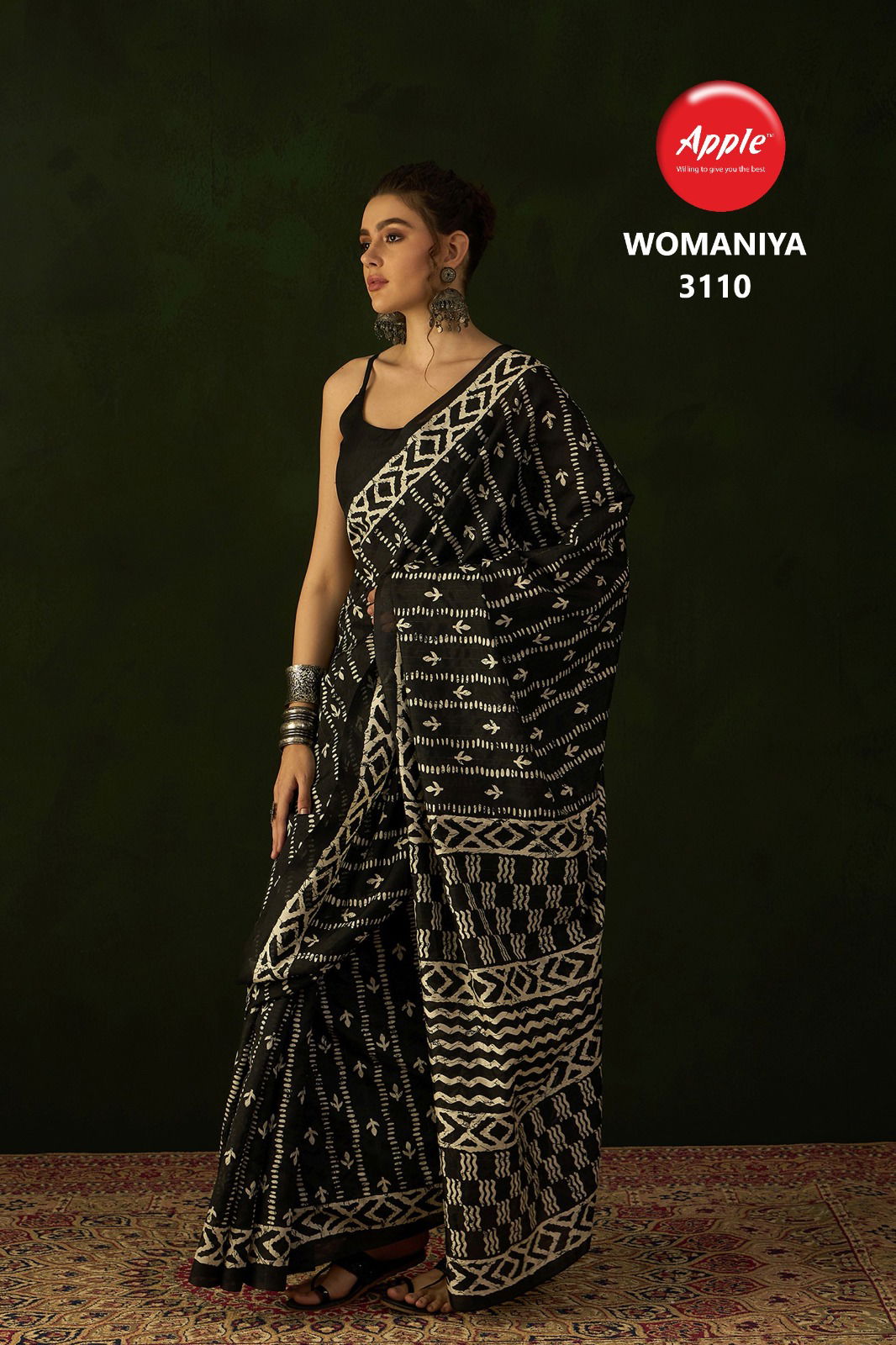 Womaniya 31 By Apple Designer Printed Bhagalpuri Silk Sarees Wholesale Online

